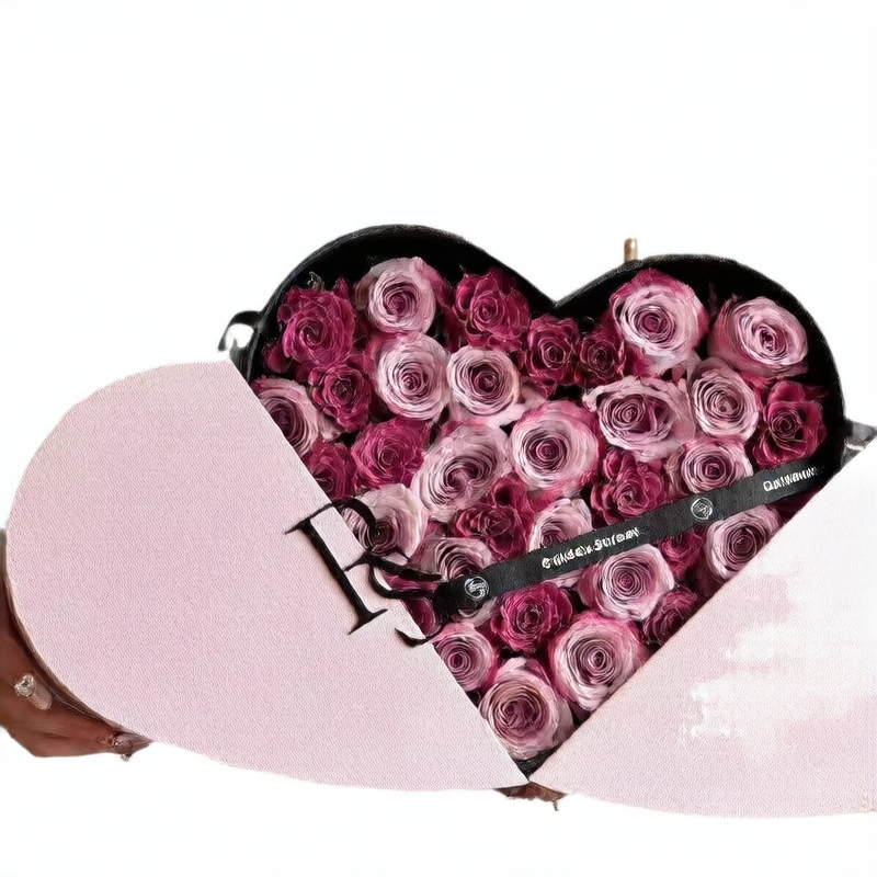 Heart Shape Lockable Gift Box with Handle